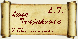 Luna Trnjaković vizit kartica